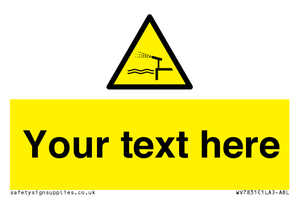 Custom warning water cannon